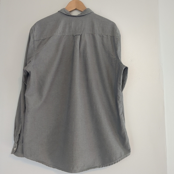 Hurley Shirt Mens XL Grey Long Sleeve Camo Pocket Surfer Casual Cotton Button - Picture 2 of 8